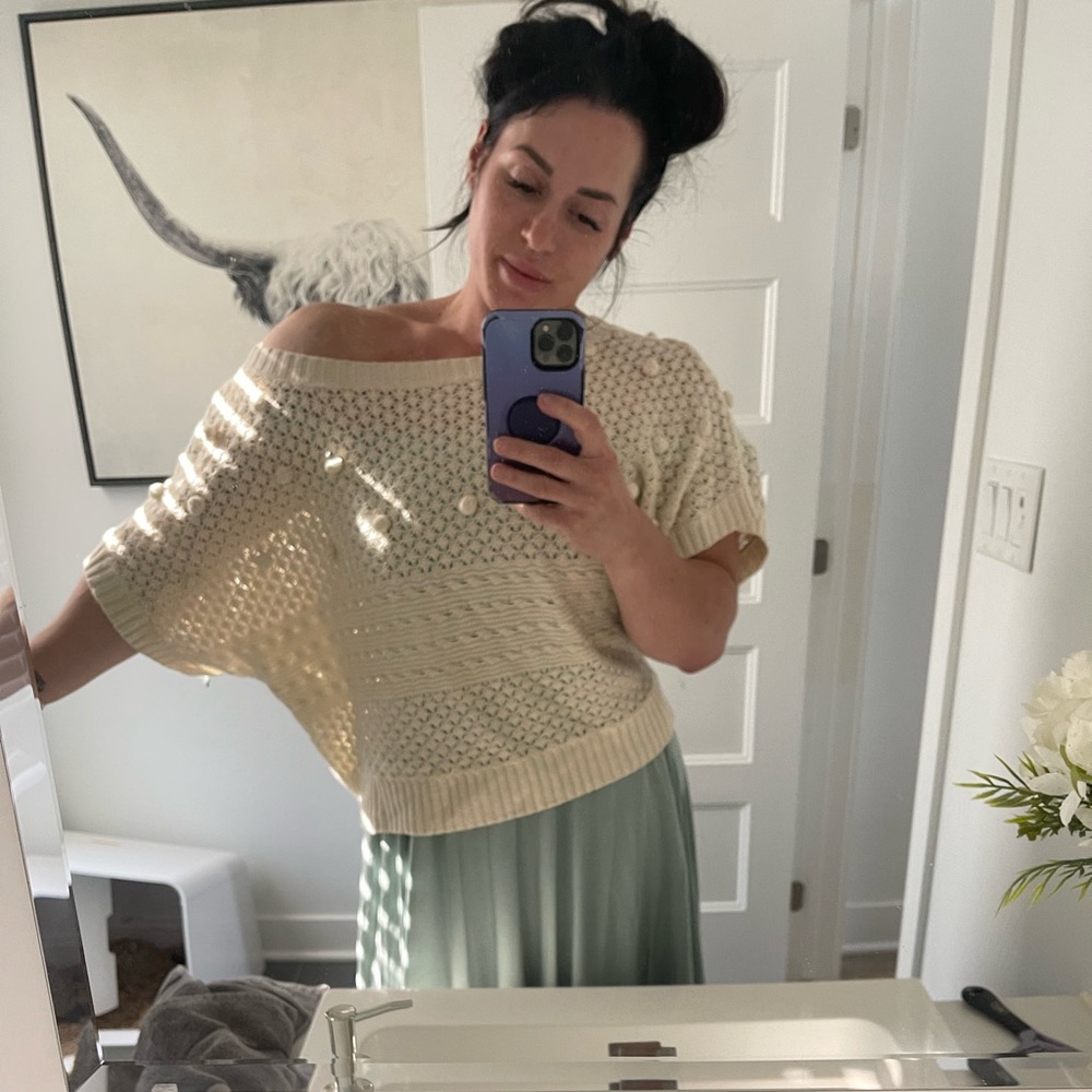 BCBG crop sweater